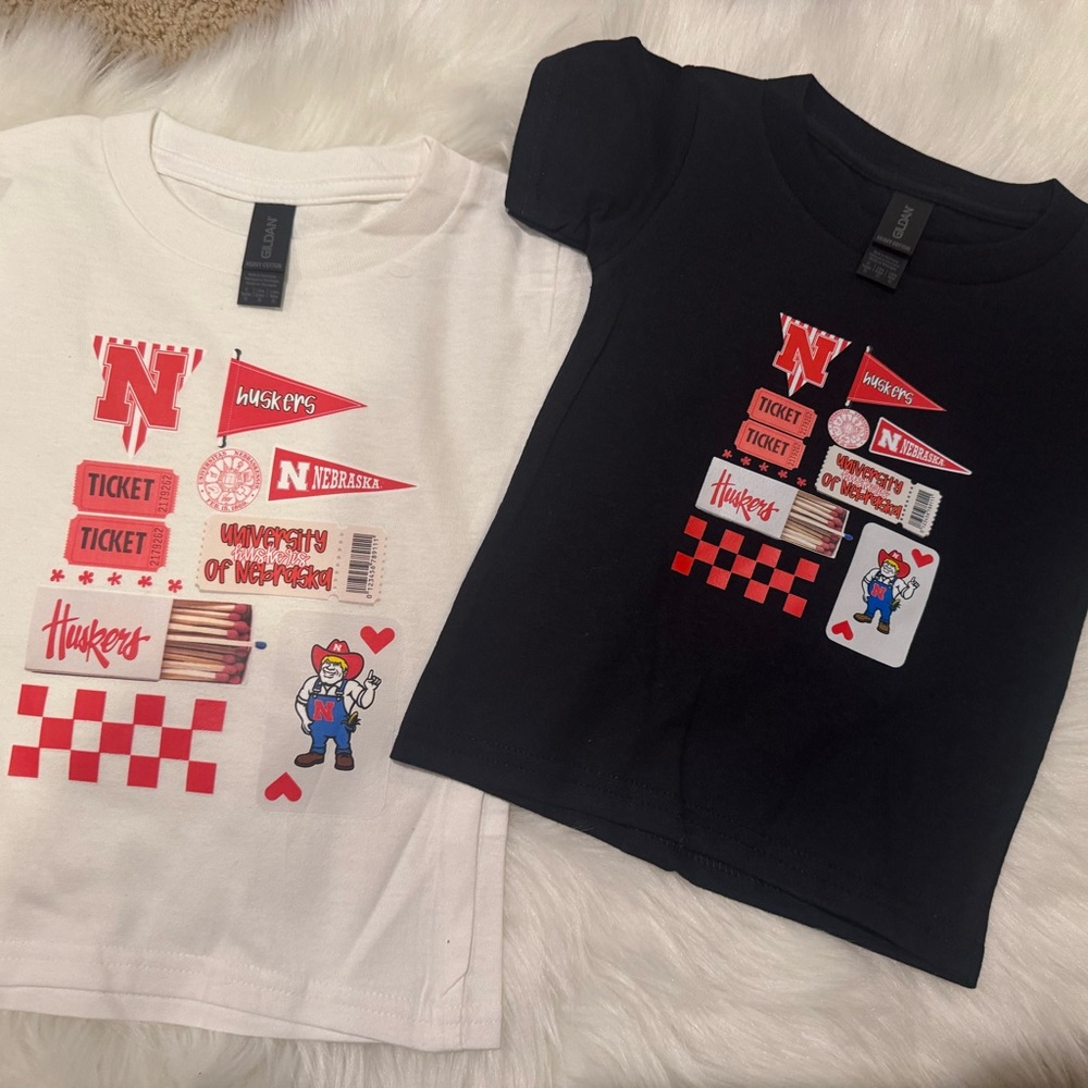 2T & 3T Nebraska Kids Tees